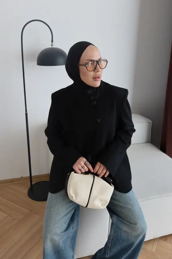 بليزر بياقة قائمة