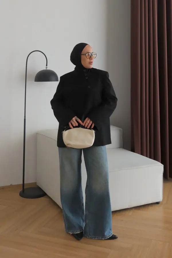 بليزر بياقة قائمة